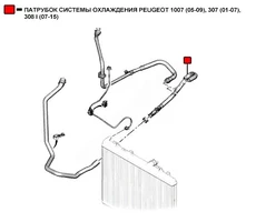 Патрубок системы охлаждения WEPTR389 WENDERW