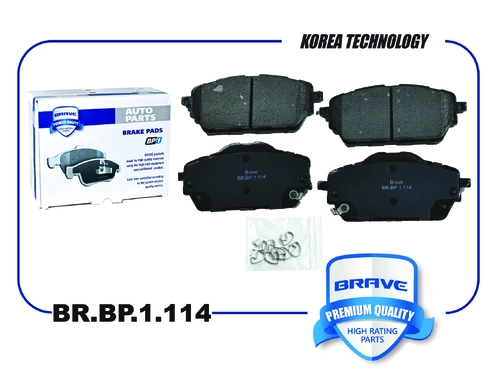 Тормозные колодки дисковые BRAVE BR.BP.1.114