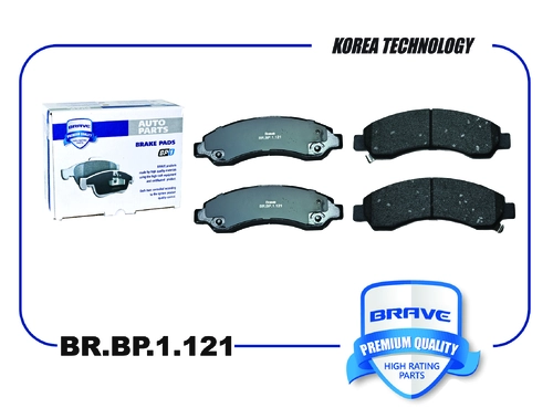 Тормозные колодки дисковые BRAVE BR.BP.1.121