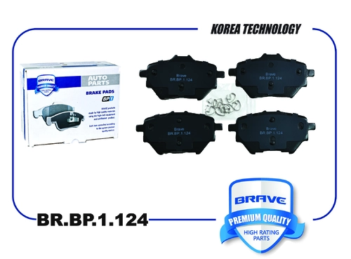 Тормозные колодки дисковые BRAVE BR.BP.1.124