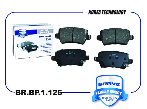 Тормозные колодки дисковые BRAVE BR.BP.1.126