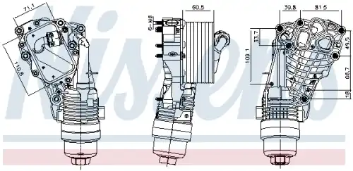 Масляный радиатор NISSENS 91399