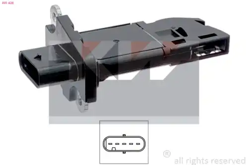 Расходомер воздуха 491 428 KW