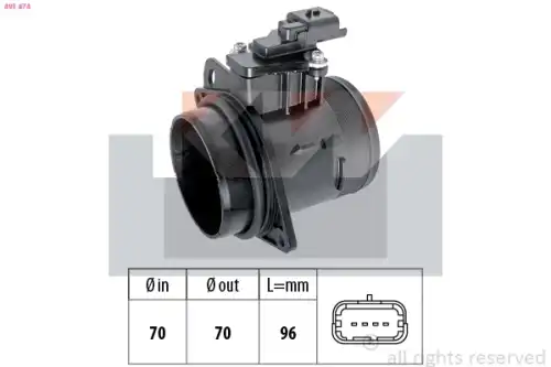 Расходомер воздуха 491 474 KW
