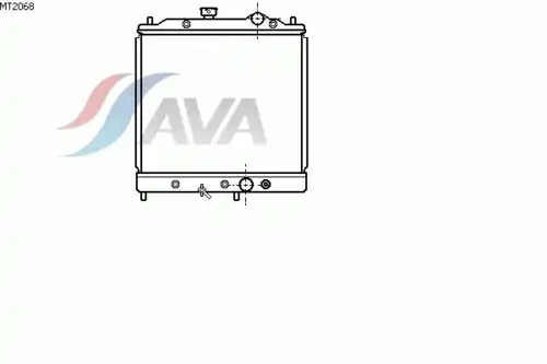 Радиатор системы охлаждения двигателя AVA MT2068