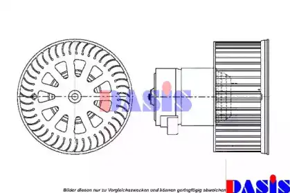 Вентилятор отопителя AKS DASIS 740488N