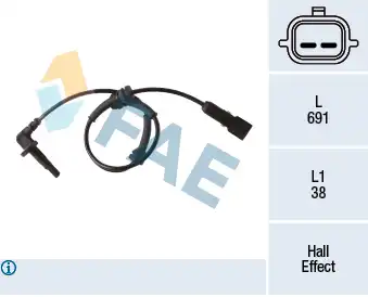 Датчик ABS FAE 78273