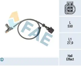 Датчик ABS FAE 78295