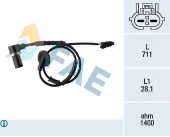 Датчик ABS FAE 78477