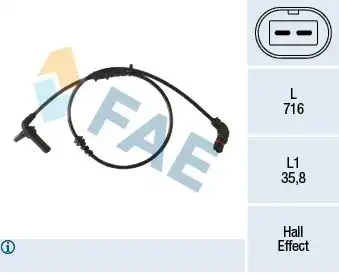 Датчик ABS FAE 78488