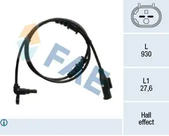 Датчик ABS FAE 78525