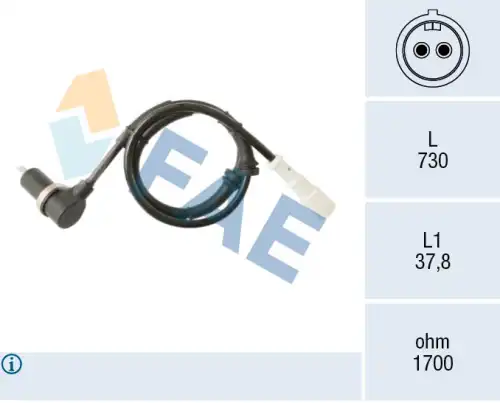 Датчик ABS FAE 78587