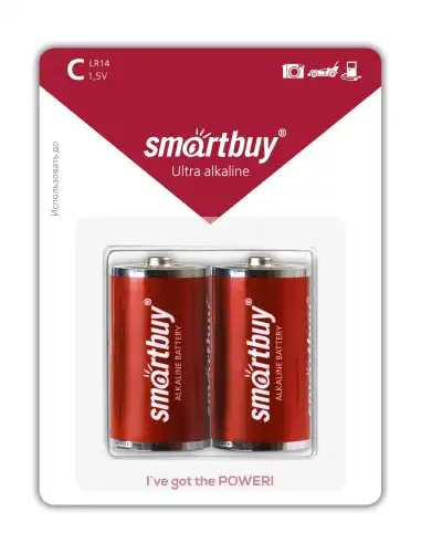 Батарейка Smartbuy LR14 SBBA-C02B