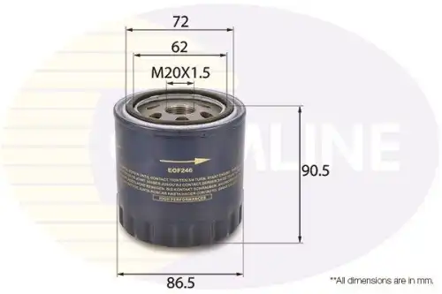 Фильтр масляный COMLINE EOF246