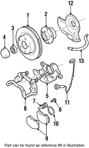 Тормозные колодки дисковые BUICK 90541293