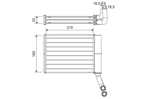 Радиатор печки VALEO 811597