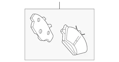 Тормозные колодки дисковые FORD 9R3Z-2001-B