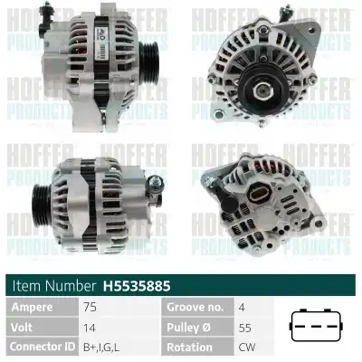 Генератор HOFFER H5535885