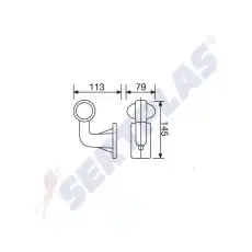 Габориты боковые рога.EM0207LKB '0207LEMKB SERTPLAS