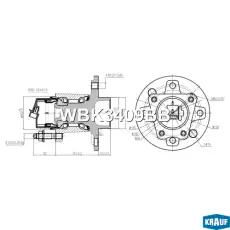 Ступица KRAUF WBK3409BB