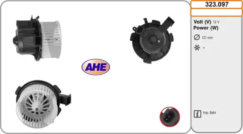 Вентилятор салона 323.097 AHE