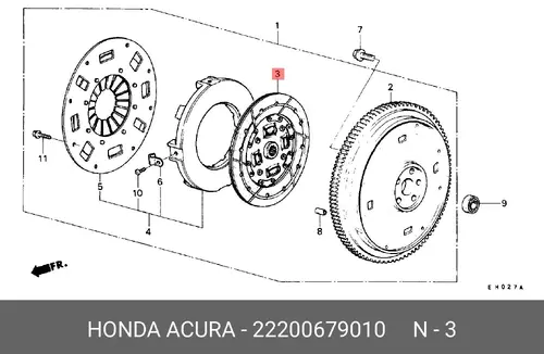 Диск сцепления HONDA 22200-679-010