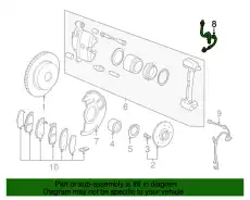 шланг тормозной перед. Ford 01465-S5B-000 HONDA