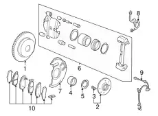 шланг тормозной перед. Ford 01465-S5B-000 HONDA