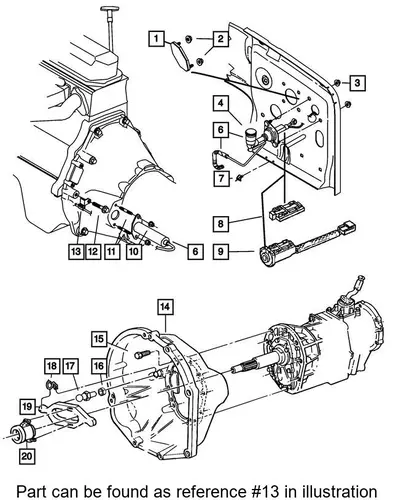 Цилиндр сцепления JEEP 52107595AB