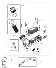 Масляный фильтр 68079744AB JEEP