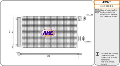 Конденсатор, кондиционер 43975 AHE