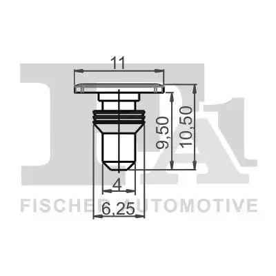 Креп жный элемент клипса 11-40099.5 FA1