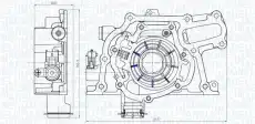 Масляный насос 351516000140 MAGNETI MARELLI