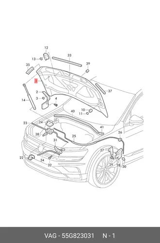 Капот L55G823031 VAG