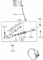 Цилиндр сцепления KIA 4171022600