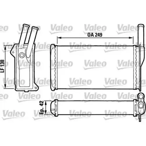Радиатор печки VALEO 883742