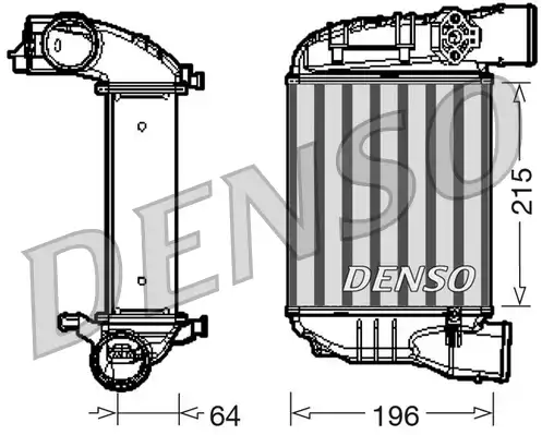 Интеркулер DENSO DIT02003