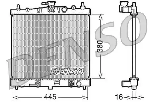Радиатор системы охлаждения двигателя DENSO DRM46021