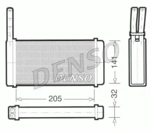 Радиатор печки DENSO DRR10010
