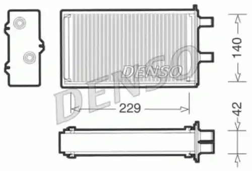 Радиатор печки DENSO DRR13001