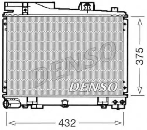 Радиатор системы охлаждения двигателя DENSO DRM05034