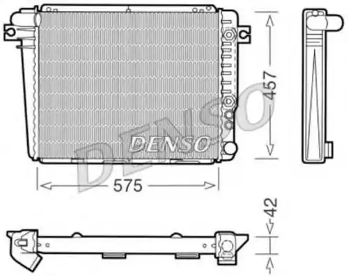 Радиатор системы охлаждения двигателя DENSO DRM05051