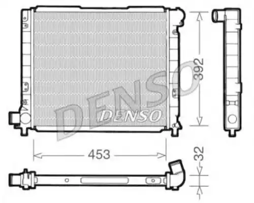 Радиатор системы охлаждения двигателя DENSO DRM09051