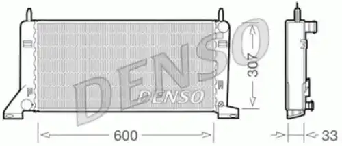 Радиатор системы охлаждения двигателя DENSO DRM10021
