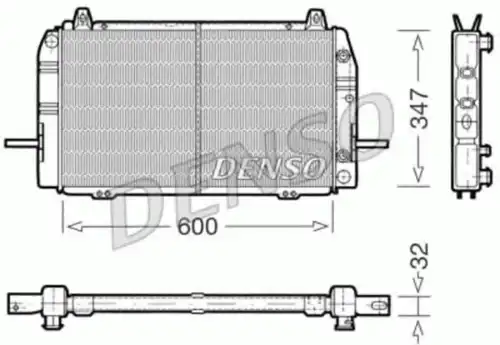 Радиатор системы охлаждения двигателя DENSO DRM10084