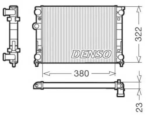 Радиатор системы охлаждения двигателя DENSO DRM99001