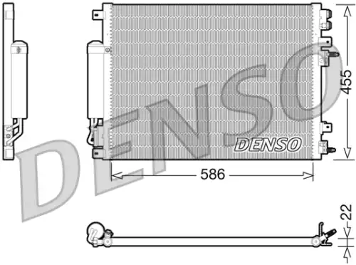 Конденсор DCN06001 DENSO
