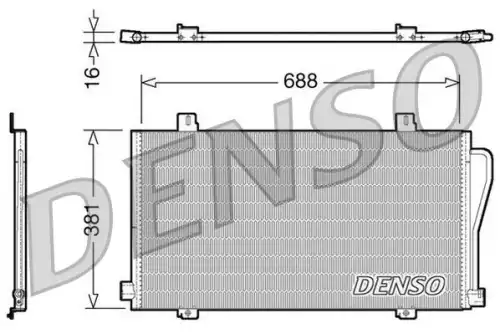 Радиатор кондиционера (конденсатор) DENSO DCN23017