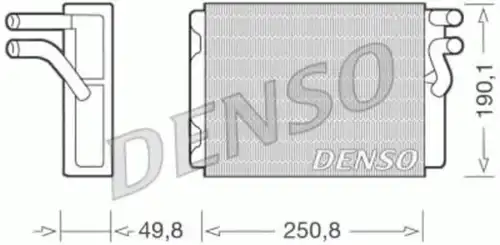 Радиатор печки DENSO DRR33010