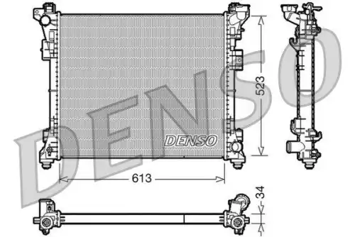 Радиатор системы охлаждения двигателя DENSO DRM06006